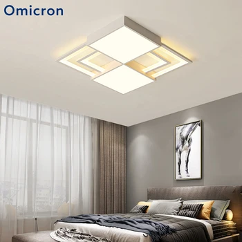 

Omicron Square LED Ceiling Lights White Home Lighting Fixture For Living Room Dining Bedroom Luminarias