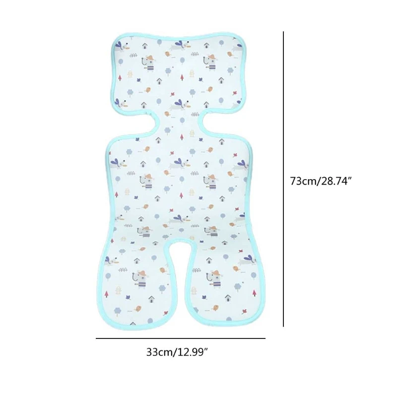 Summer Stroller Cooling Pad 3D Air Mesh Breathable Pushchair Mat Mattress Baby Pram Seat Cover Cushion for Newborn 73x33cm