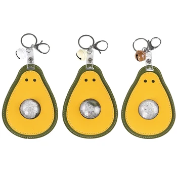 

3 Pcs Card Holder Practical Simulation Avocado Handy Leather Cover for Women