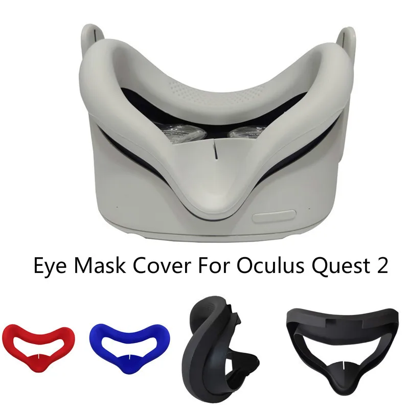 Oculus Quest 2-funda de silicona para gafas de realidad virtual, antisudor, antifugas, bloqueo de luz, accesorio