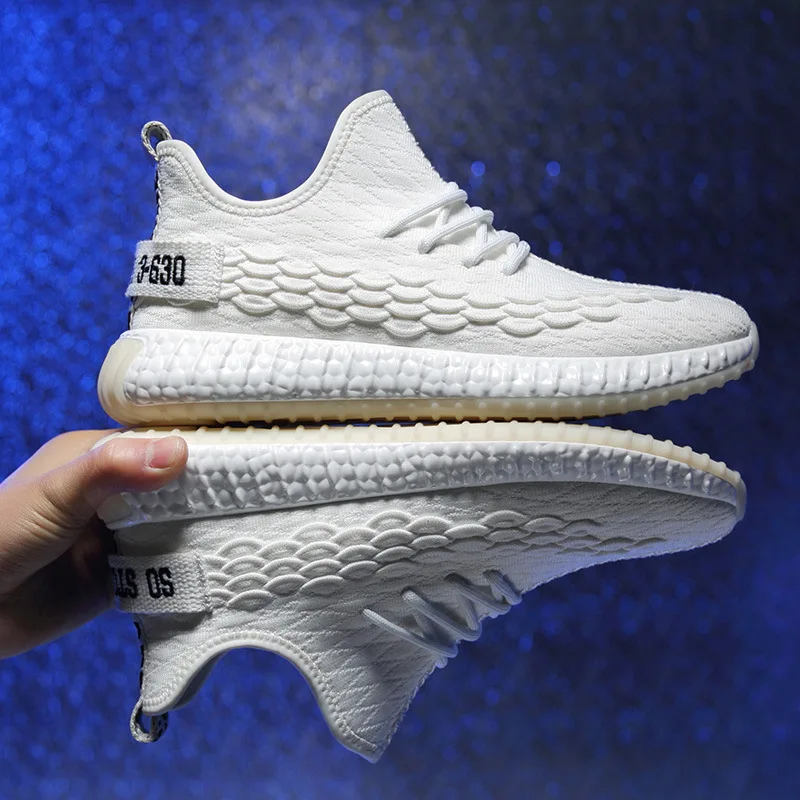 

Athletic Shoes Men's Spring 2019 New Style MEN'S SHOES Summer Breathable Fly Netting Surface Gym Running Shoes Summer