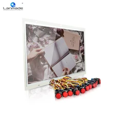 12 шт. Красная Пластиковая не Светодиодная Кнопка 21," открытая рамка USB петля play цифровой дисплей