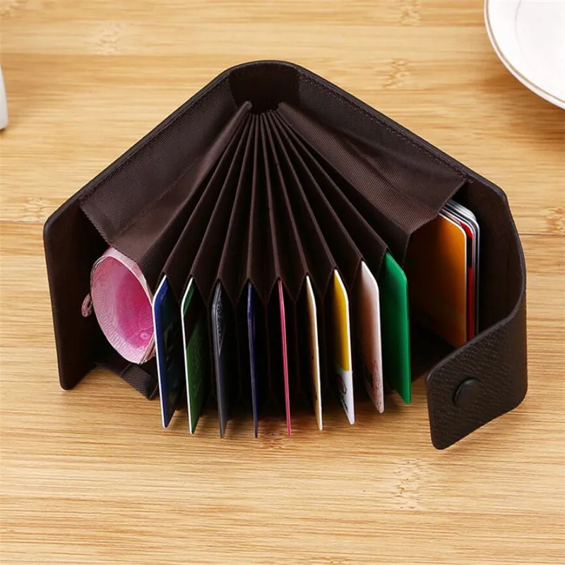 Men Credit Card Holder Leather Purse for Cards Case Wallet for Credit ID Bank Card Holder Women Cardholder and Coins 1 pc