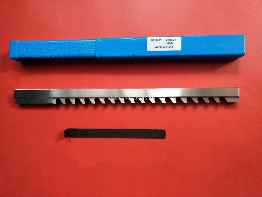 5/32 Inch Size B Push Type Keyway Broach Cutting Cutter Tool CNC Metalworking 