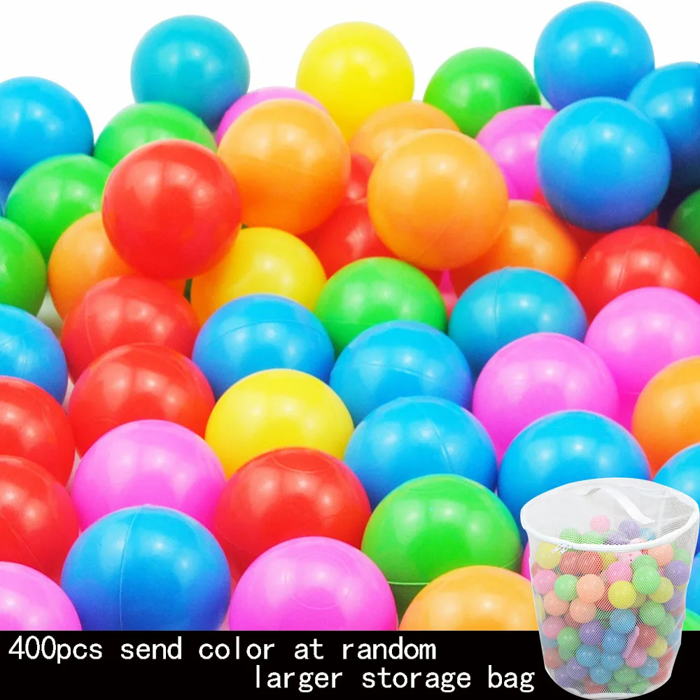 400pcs 5.5cm Secure Baby Kid Pit Toy Swim Fun Colorful Soft Plastic Ocean Ball 
