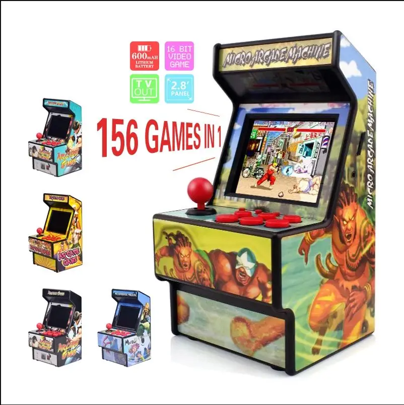 Mini Arcade Game 156 Classic Handheld Games Portable for