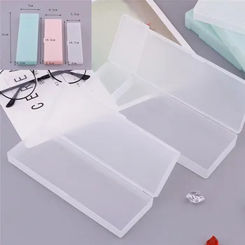 

1Pc Useful Cute Clear Pencil Case Transparent Plastic Pen Box Kids Office School Supplies