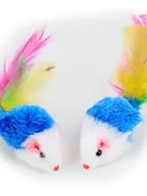  Cute Cat Toys Plush Fur Toy  Movement Mouse Pet Kitten Funny Rat Safety Plush Little Mouse Interactive Toy Gift 