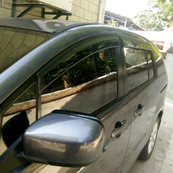 

For M5 Mazda 5 2011-2015 Plastic Black Window Visor Vent Shades Sun Rain Deflector Guard Auto Accessories 4PCS/SET