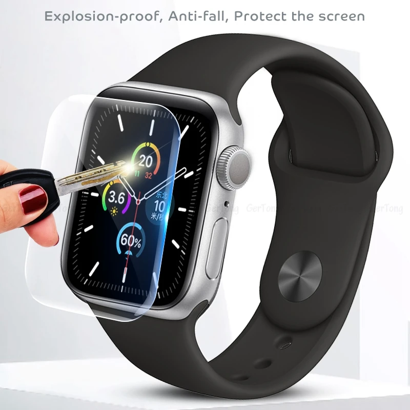 2 шт. защитная пленка для экрана i Watch 5 40 44 мм не закаленное стекло Apple мм|Защитные