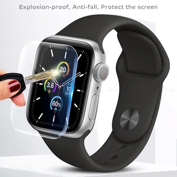 

2pcs Screen Protector Clear Full Coverage Protective Film for i Watch 5 40MM 44MM Not Tempered Glass for Apple Watch 5 40 44 MM