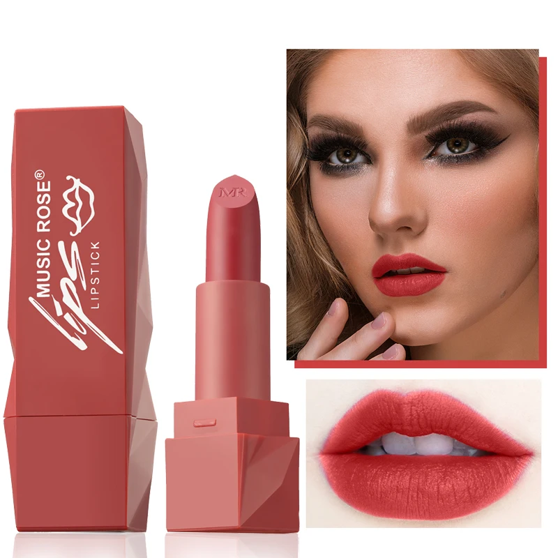 New Matte Moisture Lipstick Waterproof Long-lasting Velvet Nude Batom Lips Makeup Chocolate Color Non Stick Cup Cosmetics |