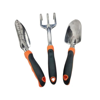 

3pcs Outdoor Garden Tool Set Handheld With Rubber Grip DIY Farms Nurseries Transplant Trowel Backyard Hand Shovels Portable