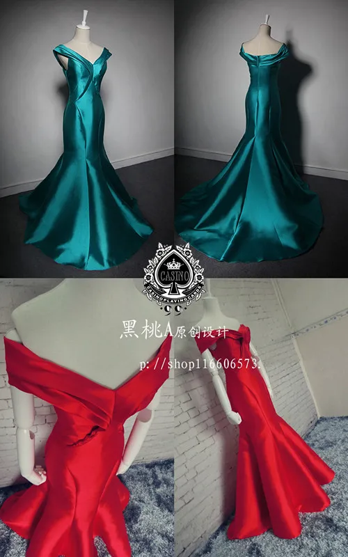 Robe de soiree, рукав-крылышко, атласное, красное, длинное, Русалочка, новинка, горячее, сексуальное, выпускное платье, официальное, vestido de festa, длинное, платье подружки невесты
