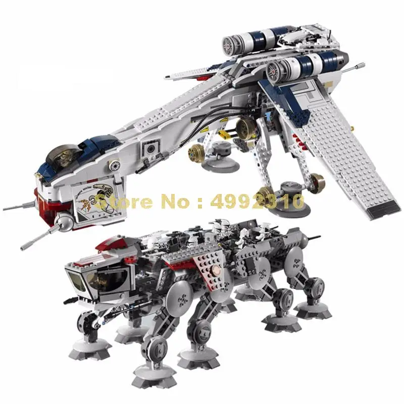 

1788pcs star war series republic dropship building blocks 10195 Bricks Toy