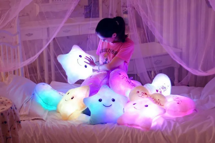 Dreamy креативные разноцветные плюшевые игрушки сияющая пятиконечная звезда подушка на день рождения Танабата подарок на день Святого Валентина