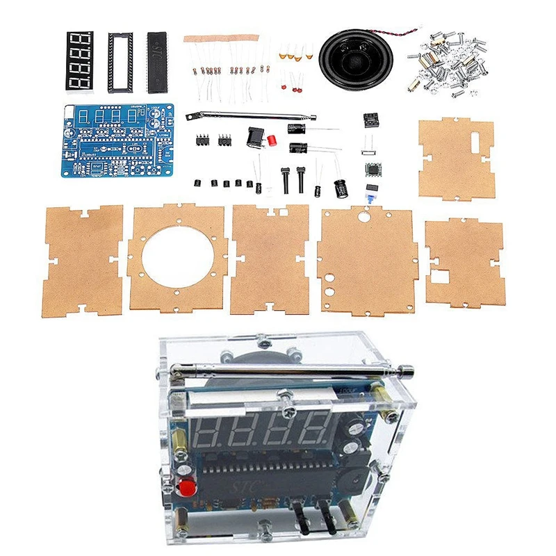 TEA5767 DC 4 5 V Diy Мини цифровой FM радио 87MHZ 108MHZ 2W 8ohm спикер электроники комплект Arduino