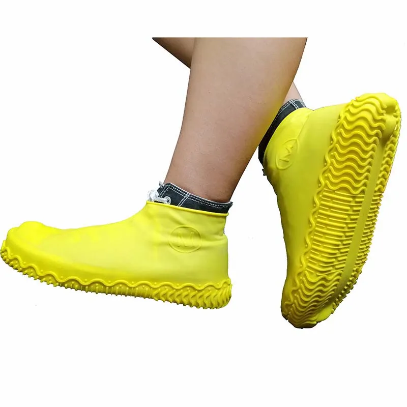 Силиконовые водонепроницаемые бахилы для улицы, непромокаемые походные противоскользящие ботинки, пылезащитный чехол, толстая износостойкая Мужская и женская обувь