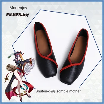 

ROLECOS Game Fate Shuten douji Cosplay Shoes Zombie Shuten douji Cosplay Flat Shoes FGO Fate Grand Order Women Black Shoes