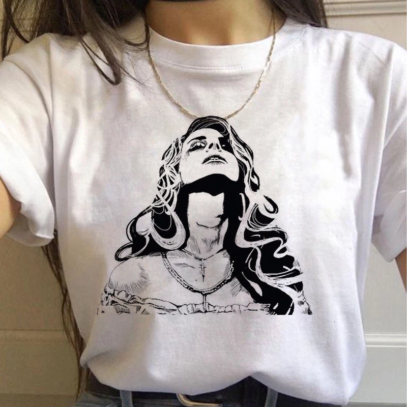 Lana Del Rey Harajuku Ullzang Футболка женская Забавный принт футболка для фанатов 90s графическая Эстетическая футболка корейский стиль женские футболки - Цвет: 866