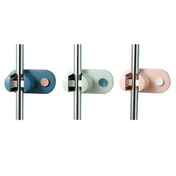 

Mop Hook Wall Hanging Free Punch Toilet Mop Clip Multifunctional Balcony Rag Storage Rack Powerful Broom Clip