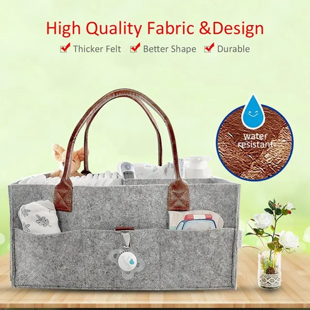 Portable Non-woven Cloth Mummy Bag Bladder Multi-functional Mummy Bag Diaper Stack Baby Stuff Collection Stroller 4