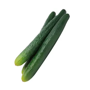 

3Pcs Plastic Cucumber Ornaments Simulation Vegetable Decors Lifelike Cucumber Models Photo Props for Mall Shop Store Home