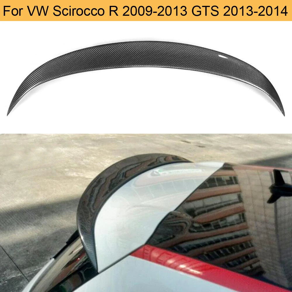 Задний спойлер на крыло крышу из углеродного волокна для Volkswagen VW Scirocco R 2009-2013 GTS