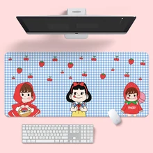 

XXXL Kawaii Non-slip Gaming Mouse Pad Cartoon Girl Large Computer Thickening 3mm Gaming Desk Mat Computer Accessories