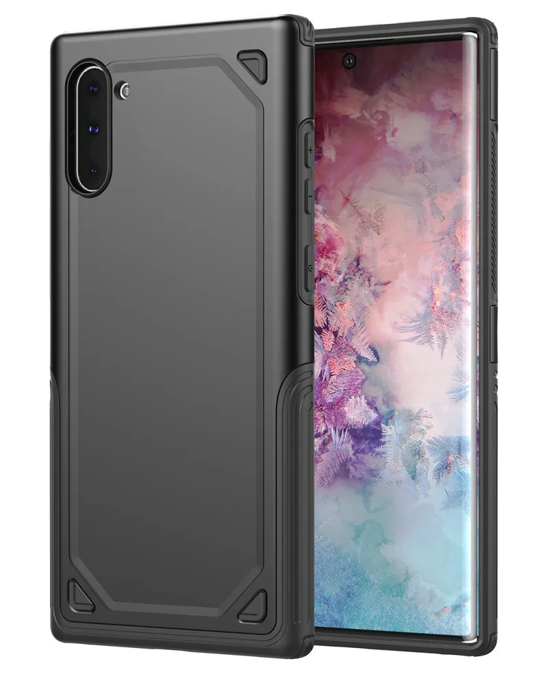 ISecret Spigen гибридный двойной армированный жесткий чехол для samsung S10 5G S10E S9 S8 Plus S7 edge Note 10 9 8 - Цвет: Black