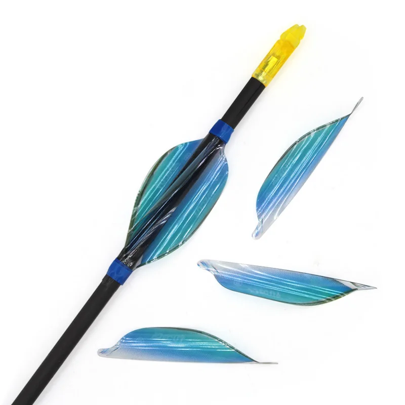 50pcs 1.75" Archery Spin Vanes Spiral Feather Fletches 1-3/4 Decut COTO Original 