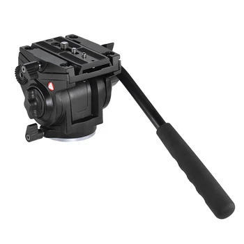 

MagiDeal Video Tripod Fluid Drag Pan Head + Sliding Plate for DSLR Camcorder