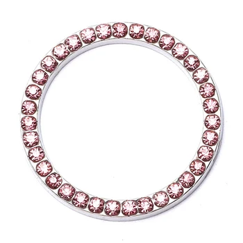 

Auto Car Bling Decorative Accessories Automobiles Start Switch Button Decorative Diamond Rhinestone Ring Circle Trim