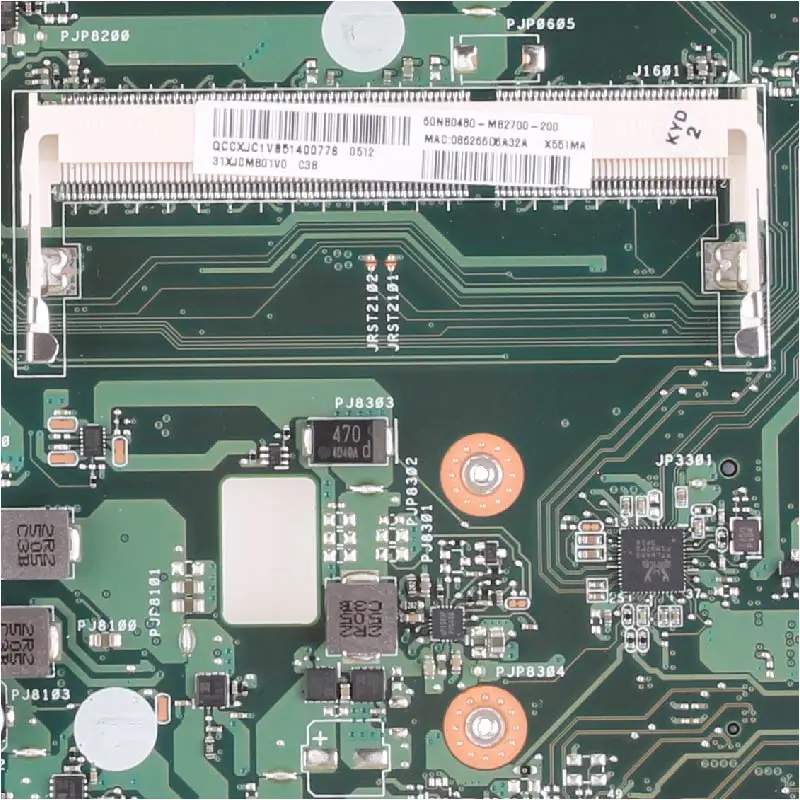 para Asus X551ma Notebook Placa-mãe Teste Completo 100% Trabalho Rev.2.0 N2830 Cpu Ddr3 - Imagem 5