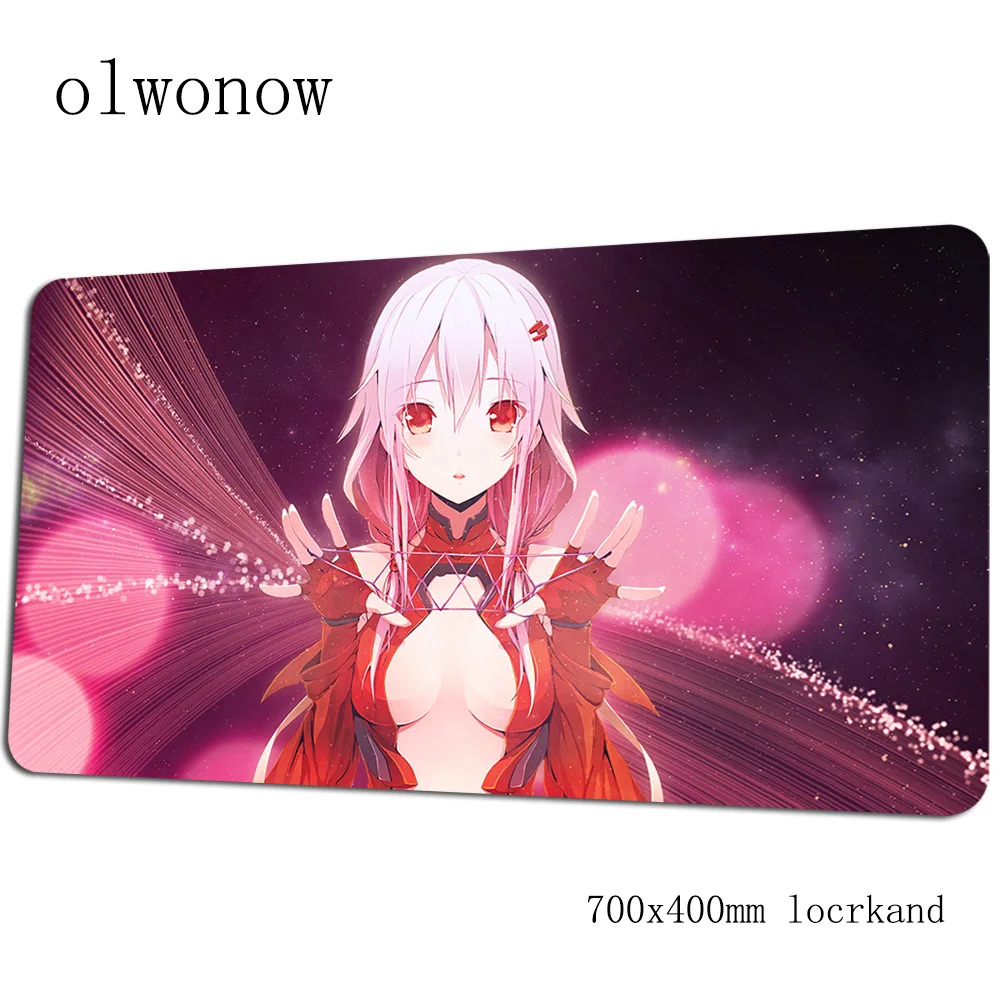 Guilty Crown Коврик Для Мыши Компьютерный коврик с блокировкой края 70x40 см игровой коврик для мыши большой толстый коврик для мыши Клавиатура игры ПК геймер стол