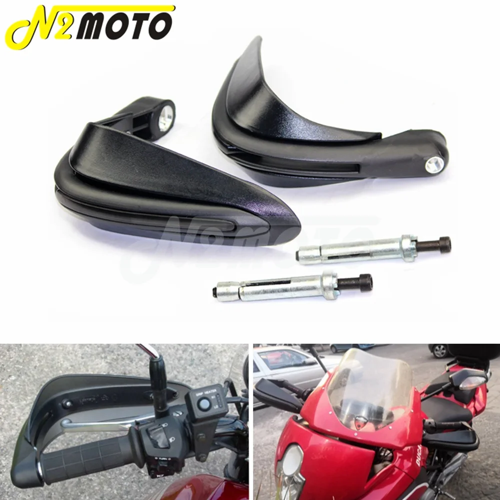 Universal Motorcycles Handguards Handlebar Hand Brush Guards Handle Protector Wind Shield Crash Protector For Honda Motocross Yamaha Suzuki Kawasaki KTM Dual Sport Dirt Bike ATV MX