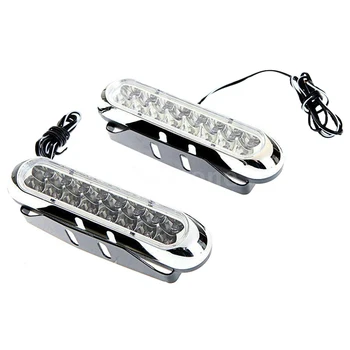 

Waterproof 2X 16 LED Car Daytime Running Light DRL Fog Day Driving Lamp
