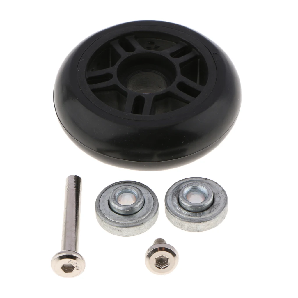 

Luggage Suitcase Replacement Wheels 68mm with Screws for Travel Accessory Kit Repair Set Axles Rubber Deluxe
