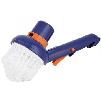 

Swimming Pool Corner Vacuum Brush Best for Above Ground Inground Swimming Pools Spas Hot Tubs Fine Nylon Bristles H7JP