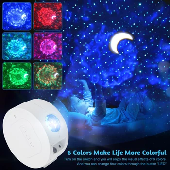 

Practical Starry Moon Sky LED Projector Light Children Kids Bedroom Multi-functional Durable USB Powered Night Lamp