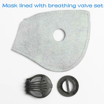 

Replacement Valve Activated Carbon Filter Pad for Face Cover Insert Cushion Mask Lined with Breathing Valve Set