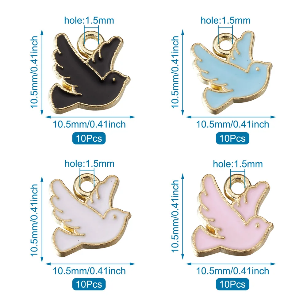 Enamel charms for jewellery making