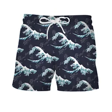Aliexpress - Men’s Casual Board Shorts Summer Spindrift 3D Digital Printing Vacation Beach Drawstring Shorts Surfing Swim Trunks