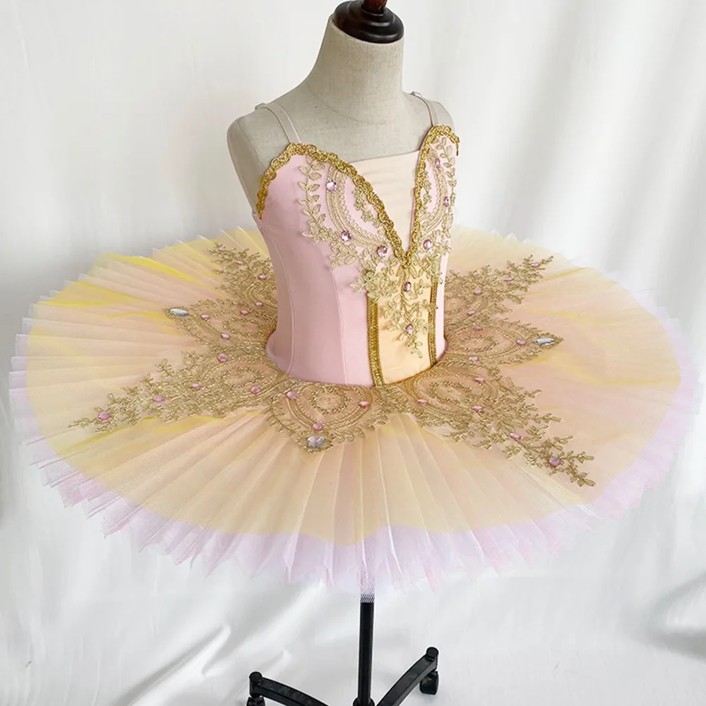 Professional Ballet Tutus Swan Lake Ballet Dress Pancake Leotard Ballet Girl 