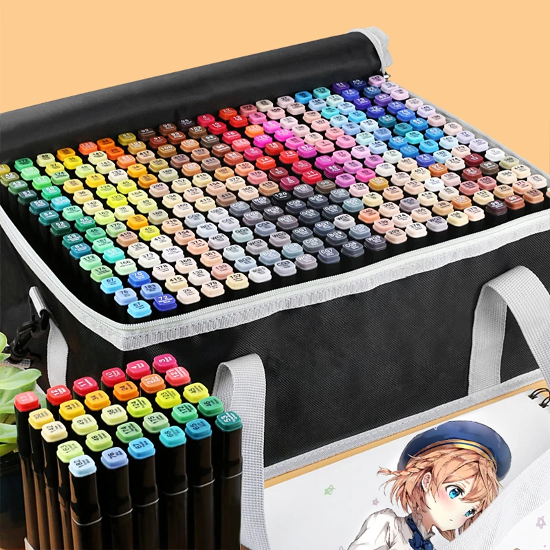 Riancy 12/60/120/200 Colors Sketching Markers Manga Scrapbooking 