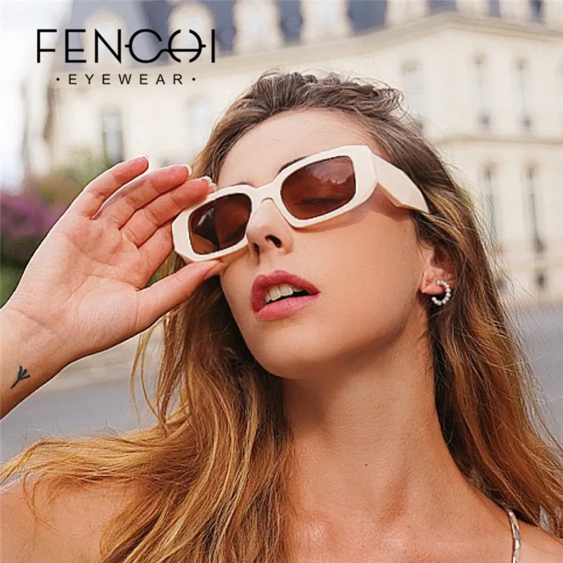 

Солнцезащитные очки FENCHI в винтажном стиле UV400 для мужчин и женщин, небольшие квадратные солнечные аксессуары в стиле стимпанк, 2021