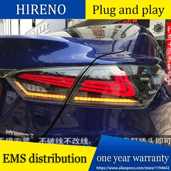 

Car Styling for 2018 Toyota Camry Taillights Camry LED Tail Lamp Rear Lamp DRL+Dynamic Turn Signal+Brake+Reverse taillight 4pcs