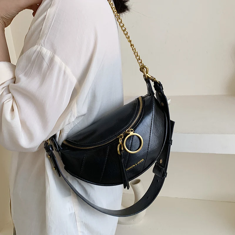 DORANMI Роскошная брендовая дизайнерская поясная сумка на цепочке, поясная сумка, Женская поясная сумка через плечо, нагрудная сумка Nerka DJB959