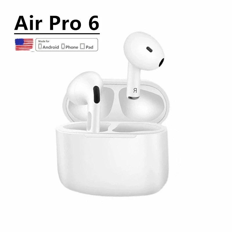 Беспроводные Bluetooth-наушники Air Pro 6 Hi-Fi музыкальные наушники Спортивная игровая