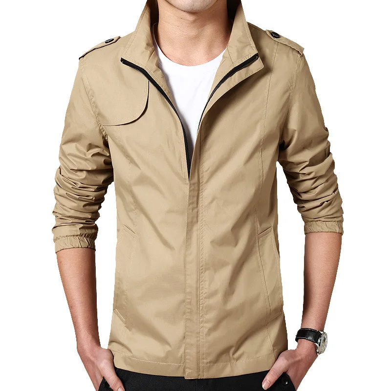 

M-4XL Spring and Autumn Men's Collar Jacket Casual Coat/Large size Fashion Men's Wear